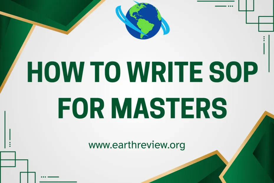 How to Write SOP for Masters